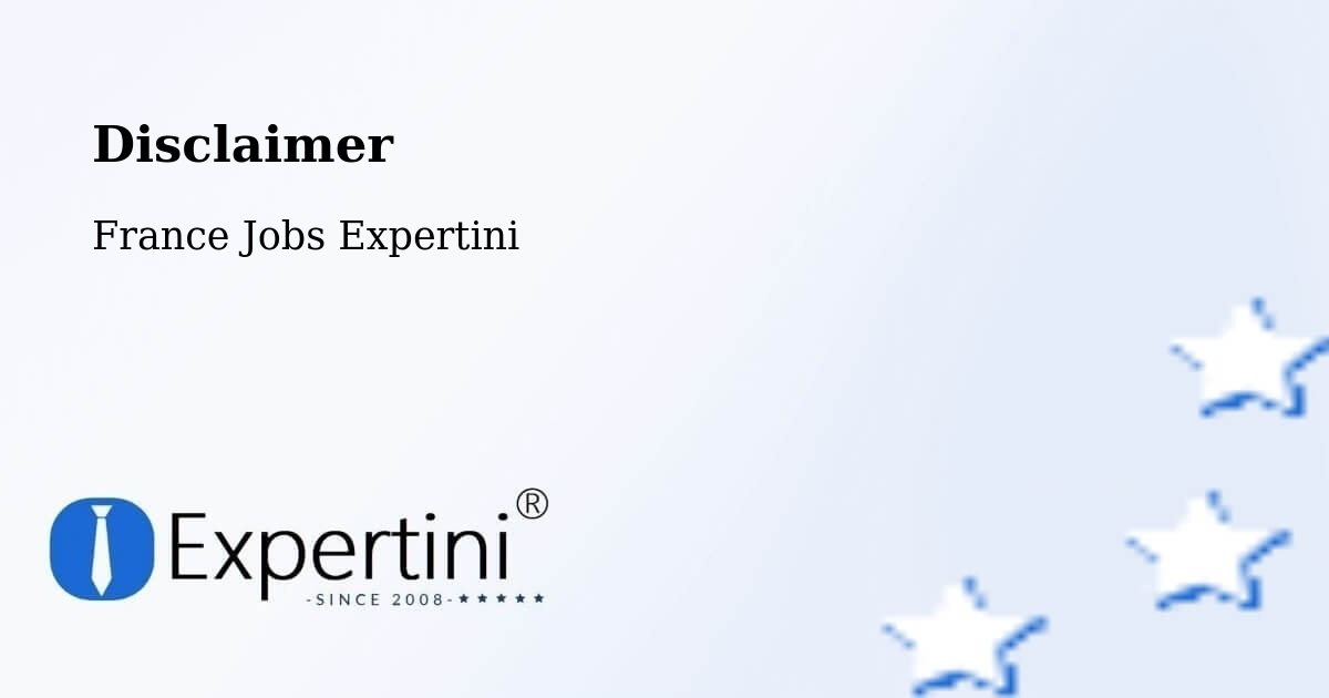 Disclaimer – Vannes - France Jobs Expertini